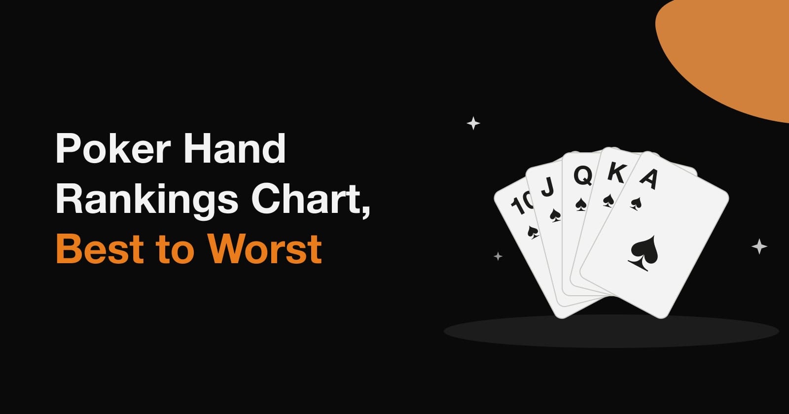 Article title beside a fanned royal flush in spades, ten through ace.